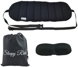 Sleepy Ride - Airplane Travel Footrest Made with Premium Memory Foam & Sleep Mask