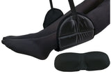 Sleepy Ride - Airplane Travel Footrest Made with Premium Memory Foam & Sleep Mask