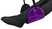 Sleepy Ride - Airplane Travel Footrest Made with Premium Memory Foam & Sleep Mask - Purple
